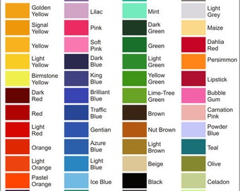 5 Ft Rolls of Oracal 631 Vinyl - ships within 24 hours! LOTS of colors to choose!