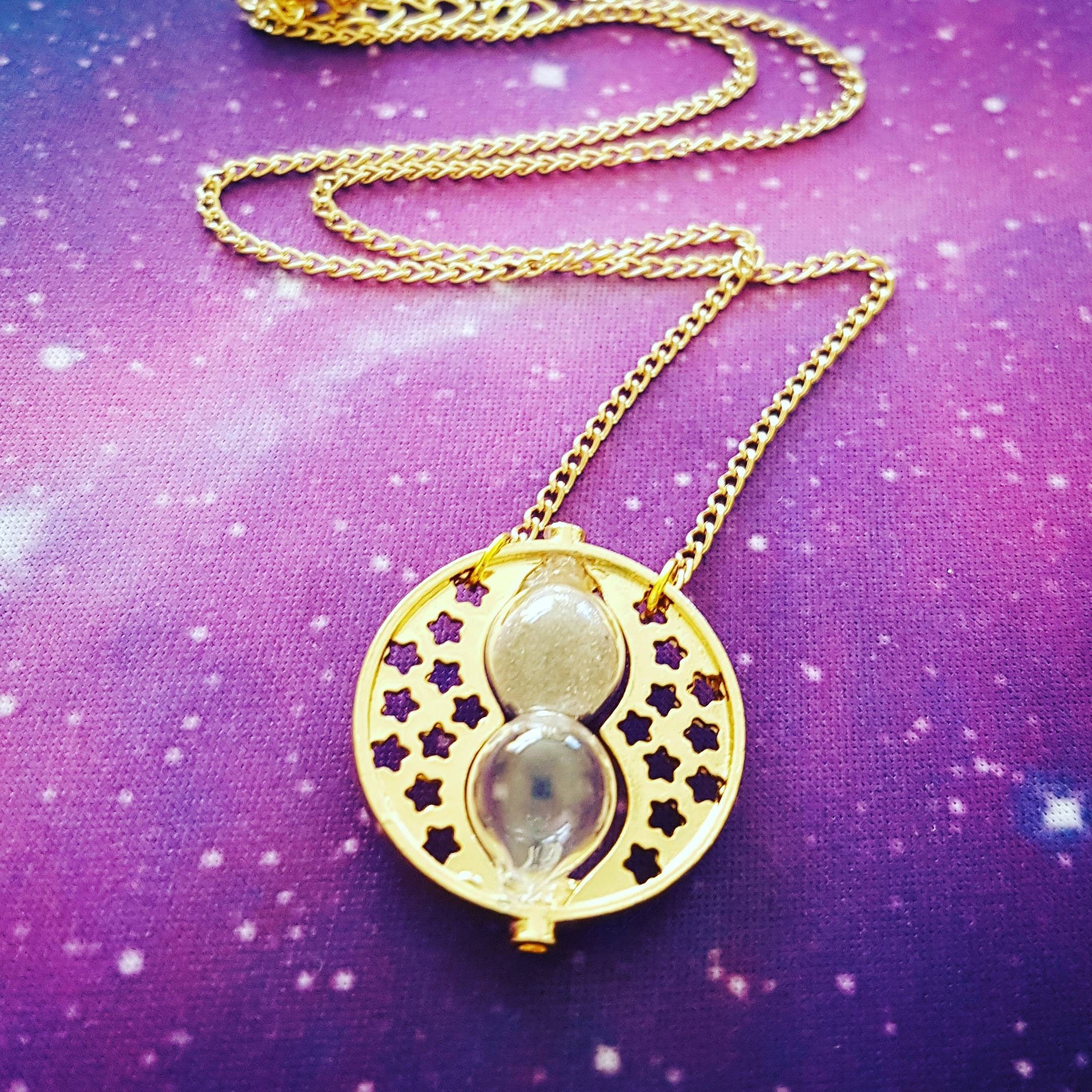 Hourglass Jewelry Sand Timer Vintage Necklace Pendant Earrings