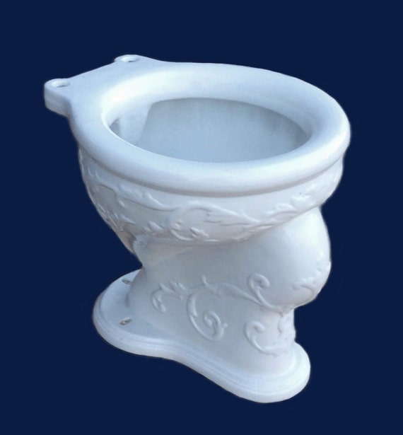 Embossed Toilet Bowl by VintageBathroom on Etsy