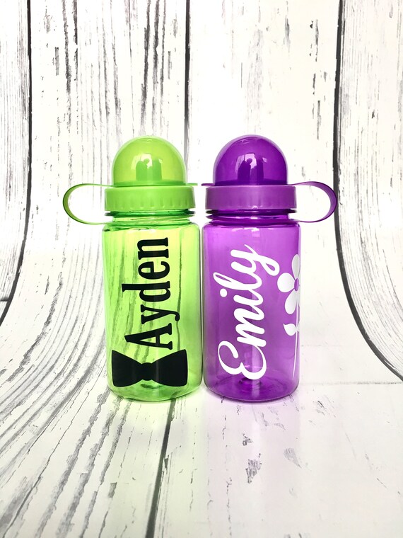 1 Personalized Ring Bearer Plastic Water Bottle Personalized