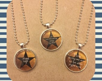 Hamilton-inspired quote necklaces! Theater lovers will love this gift!