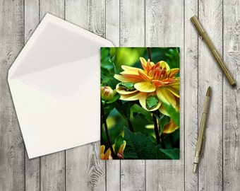 Little Frogs greeting card, We're in this thing together
