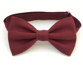 Burgundy Bow Ties - Bow Ties - Children's Bow Ties - Baby Bow Ties - Bow Tie for Baby - Bow Tie For Kids