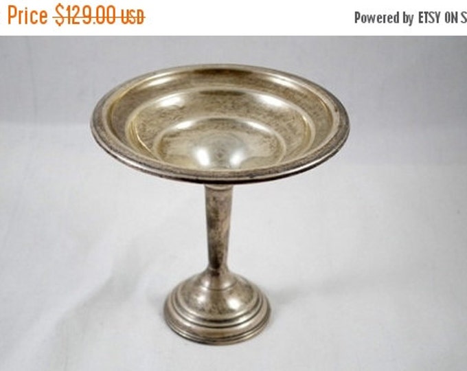 Storewide 25% Off SALE Vintage Weighted Watrous Sterling Silver Compote That's Perfect to Center Your Dining Sterling Service