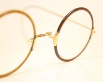 Antique Round Zylo Windsor Style Eyeglasses