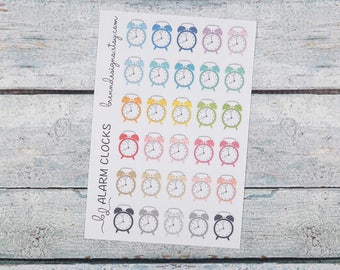 Alarm Clock Icons, Appointment Reminders, Early Morning Reminders, Morning Shifts, Icon Planner Stickers