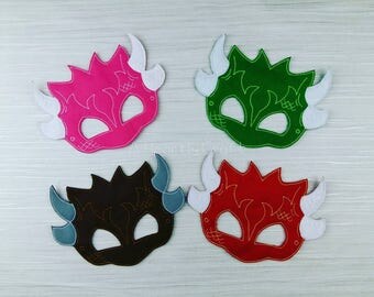 Dragon Felt Mask - Mystical Dragon Mask - Birthday Halloween Party Mask - Animal Mask - Lizard Reptile Mask - School Toddler Church Costume