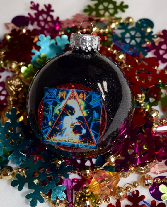 def leppard glass glitter resin christmas by rocknrollxmas def leppard glass glitter resin christmas by rocknrollxmas