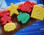 9 Super guest Super Mario Soaps, geek soaps-party favor, Christmas gift