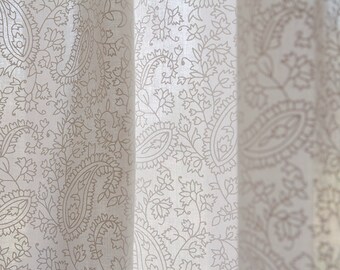 Floral curtains, curtains drapes, decor curtains, bedroom curtains, white cotton curtains, window curtains, rustic curtains, boho curtains