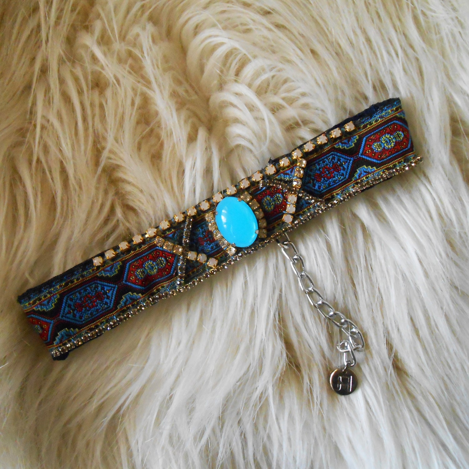 Bohemian Choker Necklace Hippie Choker Necklace Statement