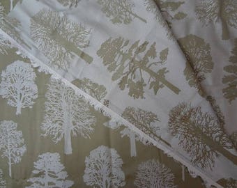 Fabric, Trees, Forest Fabric, Tree Fabric, Reversible, Upholstery Fabric, Fabric by the Yard