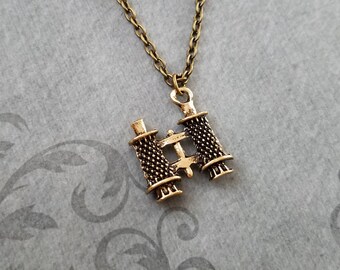 Binoculars Necklace Binoculars Jewelry Sightseeing Gift Opera Glasses Necklace Bird Watching Binoculars Charm Necklace Pendant Necklace