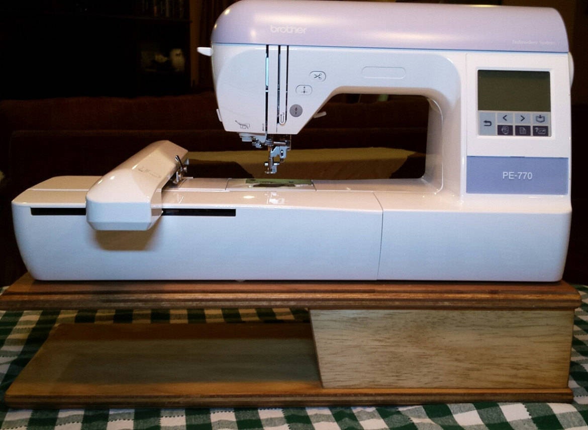 Embroidery Machine Riser for machines the size of a Brother PE