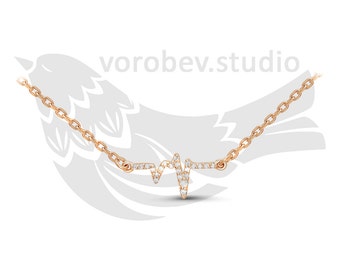ekg heartbeat necklace ekg heartbeat necklace