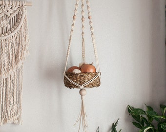Hanging fruit basket | Etsy