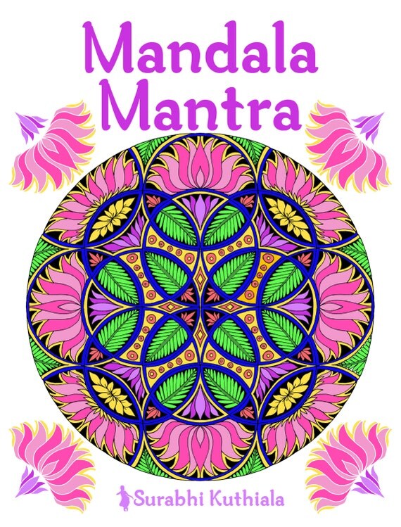 Mandala Mantra Adult Coloring Book: 30 Handmade Meditation