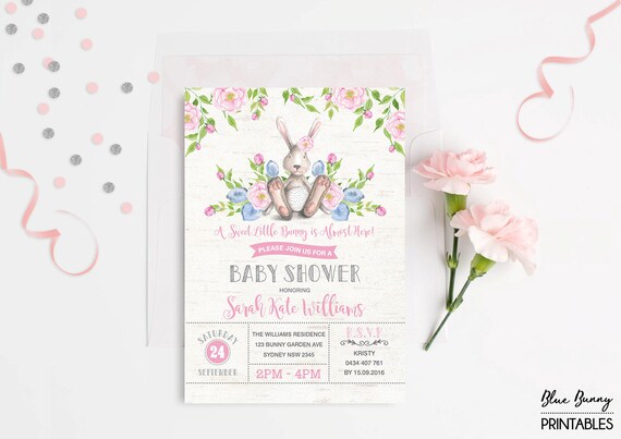 Free Bunny Baby Shower Invitations 2