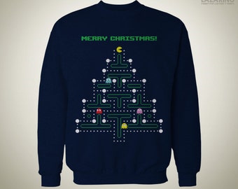 Christmas Pac-Man - SWEATER / Ugly Sweater