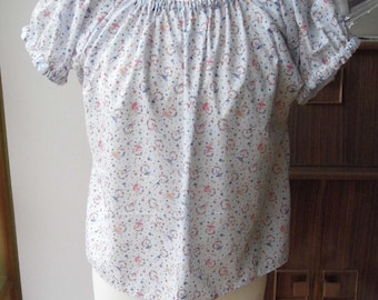 Handmade gypsy style top made from 1950s pattern
