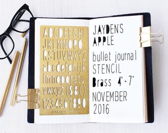 Bullet Journal Stencil, Planner Stencil, Sans Serif Alphabet Stencil, Sans Serif Letter Stencil - 4x7" (Sans Serif L)