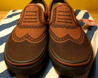 Vans with Oxford Design - Customizable Vans - Vans Oxford Shoes