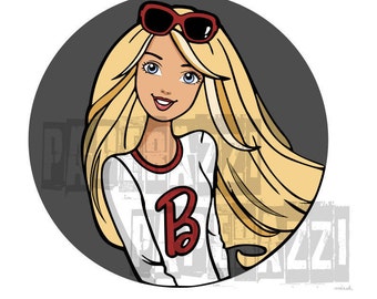 Barbie SVG DXF for Cricut Design Space - Silhouette Studio