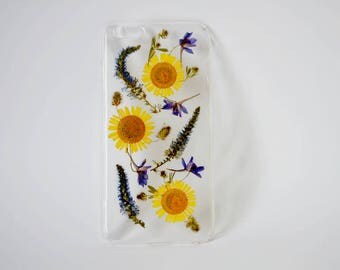 Iphone 6 plus case Iphone 6+ plus case Real Pressed Flower case real flowers case dried flowers case floral iphone case unusual iphone cases