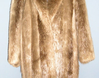 Vintage Nigbor Furs beaver fur coat medium lush and soft MINT condition