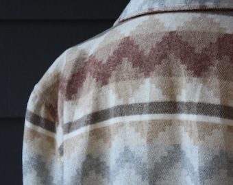 vintage | 1980s | southwestern motif | boyfriend blazer | jacket | Glensport | size 18