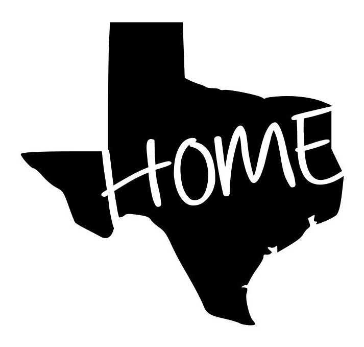 Download State of Texas TX HOME outline laptop cup decal SVG Digital