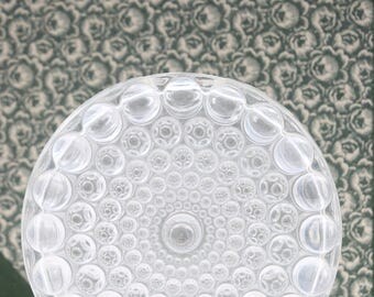 Mid Century Bubble Flat Vase Germany, Vintage German Glass Bubble Vase, Vintage 1960 Op Art Vase, Solifleur Mid Century Modern Vase