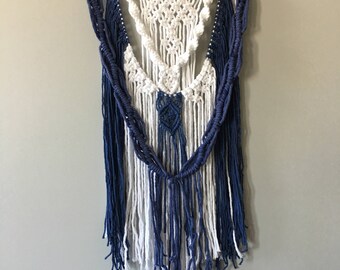 Macrame Wall Hanging Boho Decor Jungalow Hippie Art