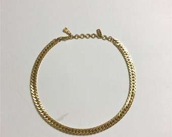 vintage Monet Herringbone choker necklace