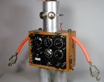 LEEDS Found Object Robot Sculpture Assemblage