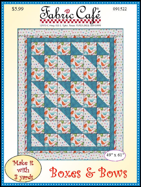 Downloadable Boxes and Bows Quilt Pattern