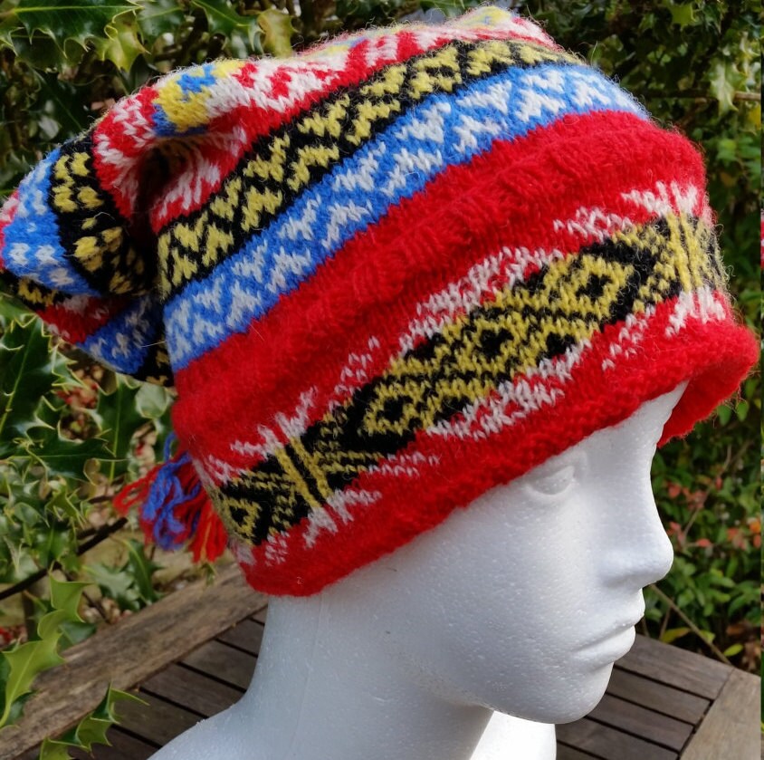 Fair Isle Hat Fair Isle Fisherman's Kep Hat with tassel.