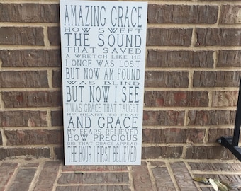 Amazing Grace Wall Decor grace wall art | etsy Amazing Grace Wall Decor grace wall art | etsy