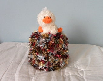 Spare Toilet Paper Roll Cover - Bathroom Tissue Cover - Knitted Toilet Roll Cover - Bathroom Duck