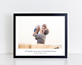 Fathers Day Gift, Personalized Father's Day Photo Gift for Dad Father Son, Dad Gift, Husband Gift