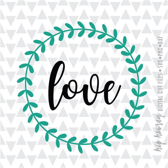 Download Love Wreath Leaf Vine boho svg dxf png ai pdf jpg heart