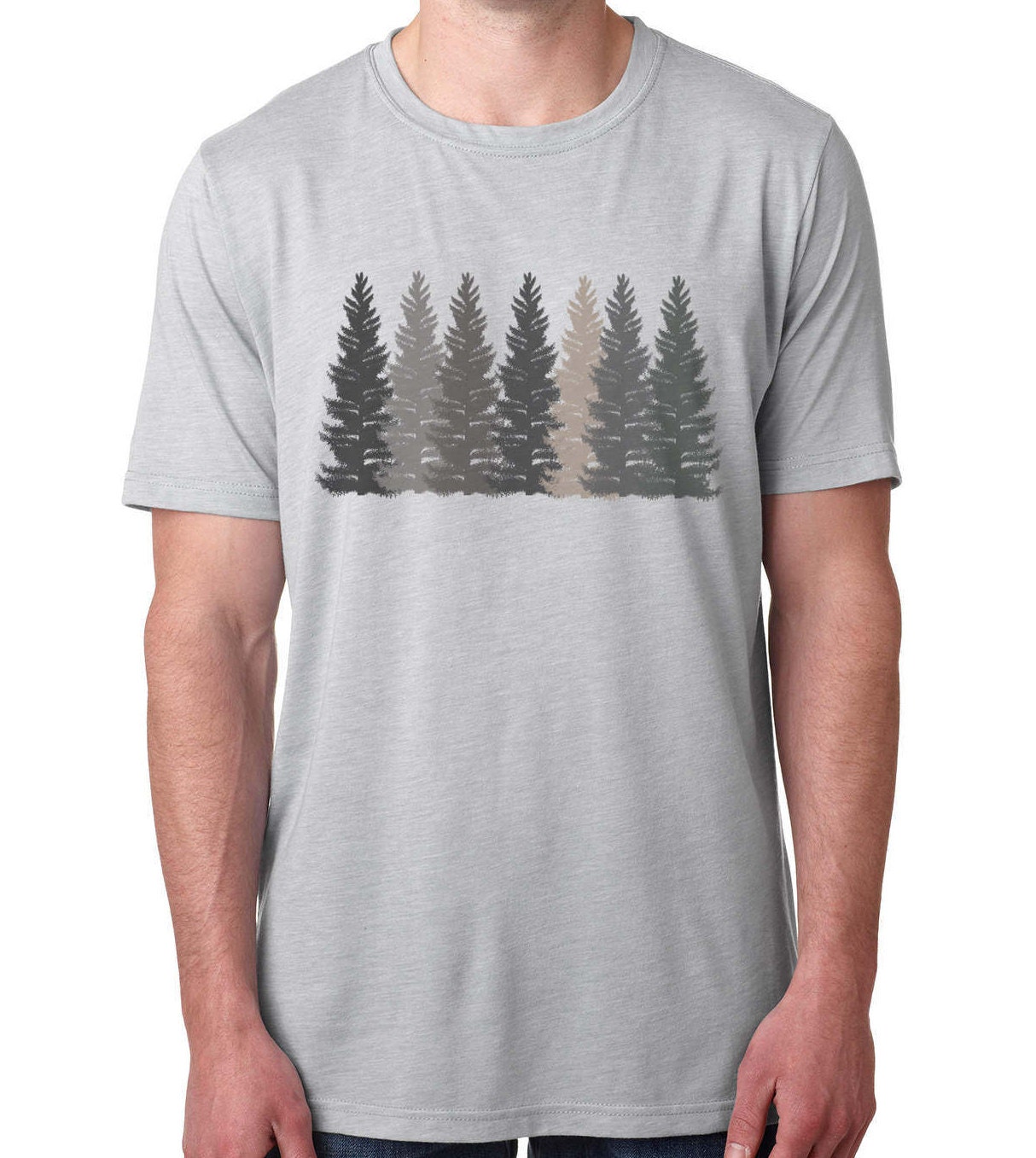 Trees t shirt Men's T-shirt Nature shirt Hiking