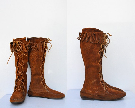minnetonka long boots