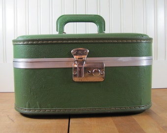 Image result for vintage  green makeup case