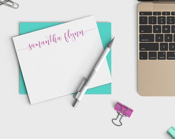 Personalized Stationery Set - Personalized note cards - Calligraphy - Personalized Thank you note cards - Personalized Stationary Set