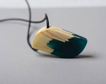 bold necklace, real wood pendant, boho resin jewelry, wood necklace, gift for him, gift for her, organic necklace