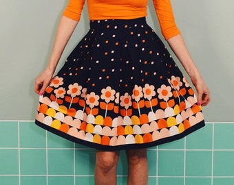 Daisy rock LOTTE country black POOL retro pleated skirt