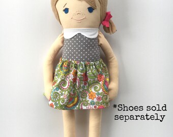 Custom Portrait Girl Cloth Doll Rag Doll Made To Order Girl Doll Personalized Girl Doll Customizable