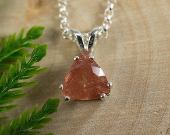 Oregon Sunstone Sterling Silver Pendant