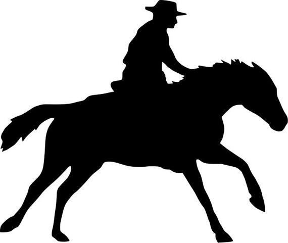 Western horse and cowboy SVG and PNG Digital Download horse